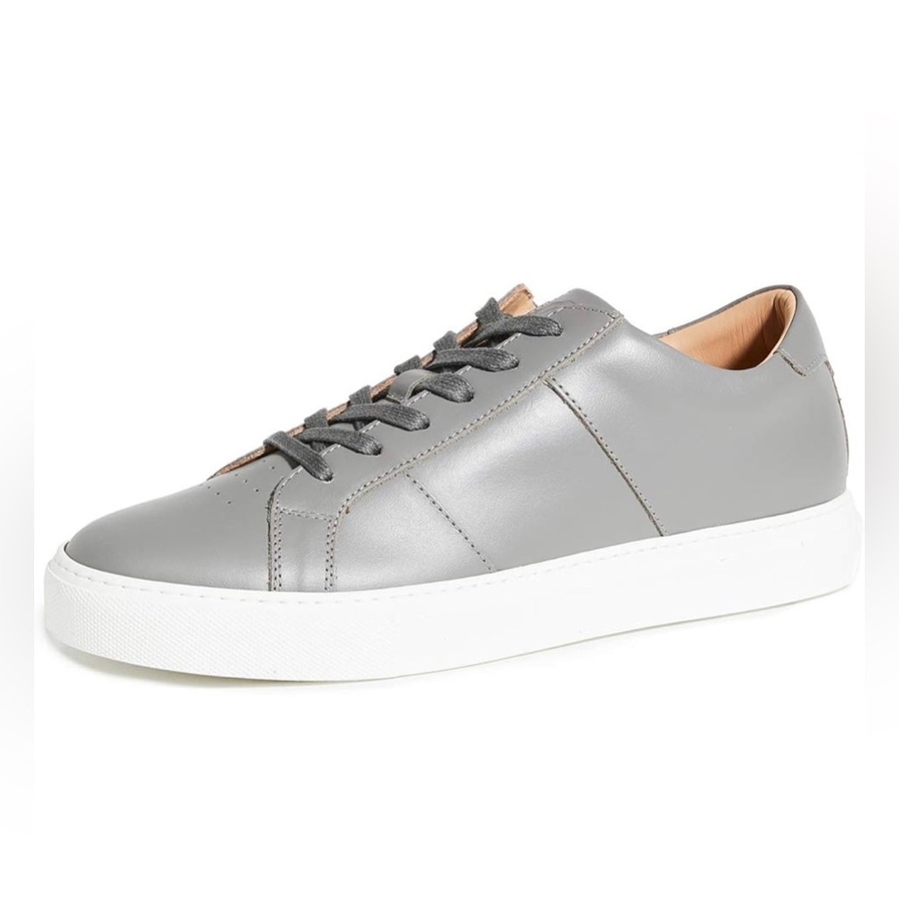 GREATS Men's Royale Sneaker Gray Leather Italian Size 11.5 EUC